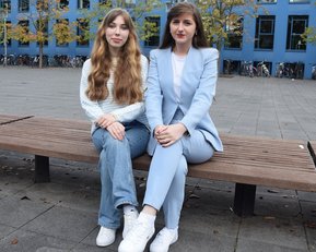 Sofiia und Iryna studieren gerne an der SRH Hochschule Heidelberg.