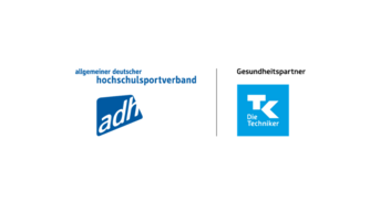 Logo Techniker Krankenkasse und allgemeiner deutscher Hochschulsportverbund