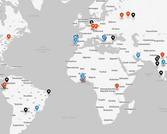 Weltkartenübersicht Neckar Now Projekt