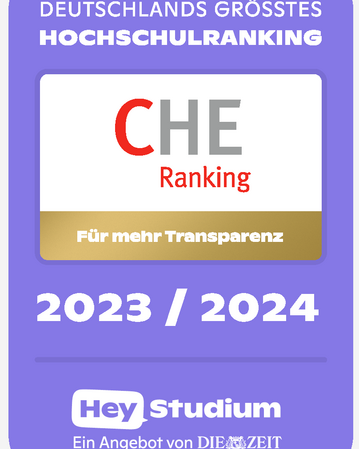 Das offizielle Siegel des CHE Hochschulrankings 2023
