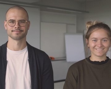 Björn Hoppenheit und Alina Dieminger sind unsere Student Digital Transformation Agents